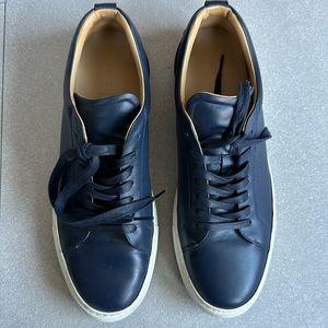 Very, very lightly used navy blue Buschemi men’s sneakers